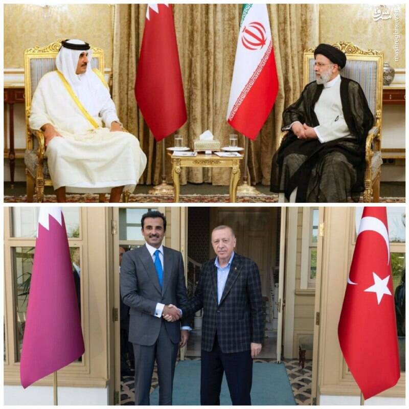 تفاوت پوشش امیر قطر در سفر به ایران و ترکیه+عکس