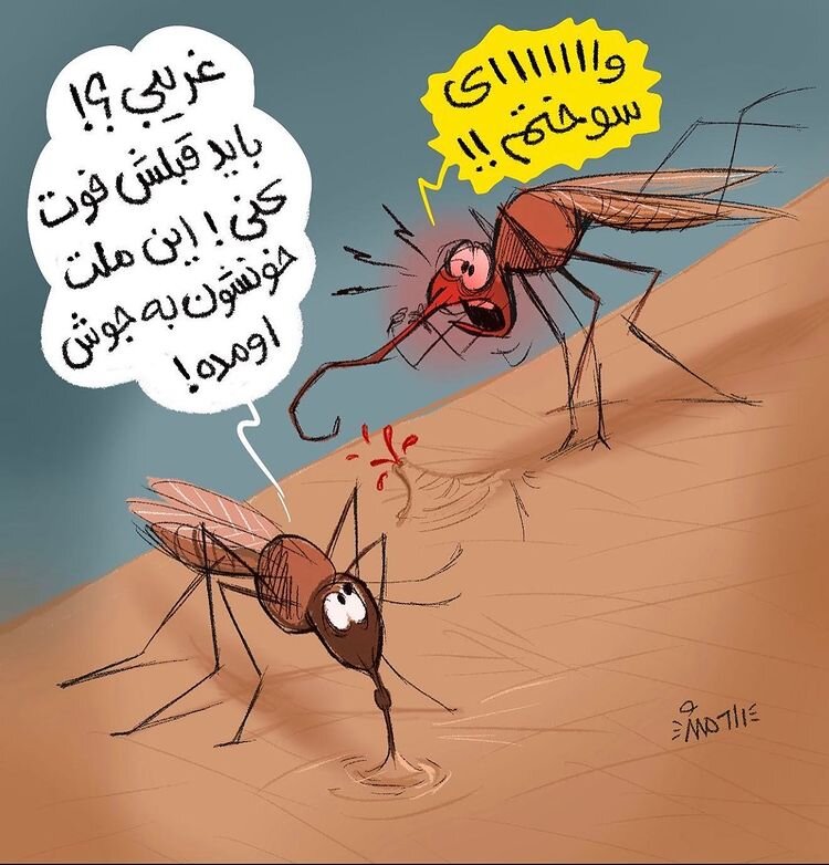 مشکل جدید پشه‌ها برای نیش زدن مردم+عکس