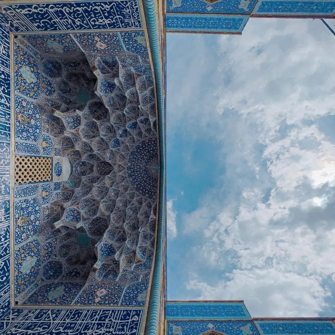 مسجد شیخ لطف‌الله و آسمان آبی‌اش+عکس
