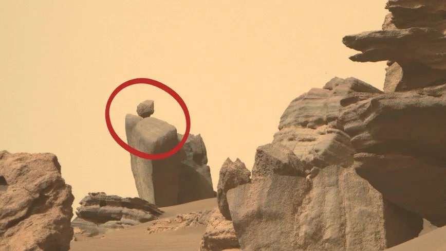 تصویر عجیب از صخره‌های مریخ منتشر شد+عکس