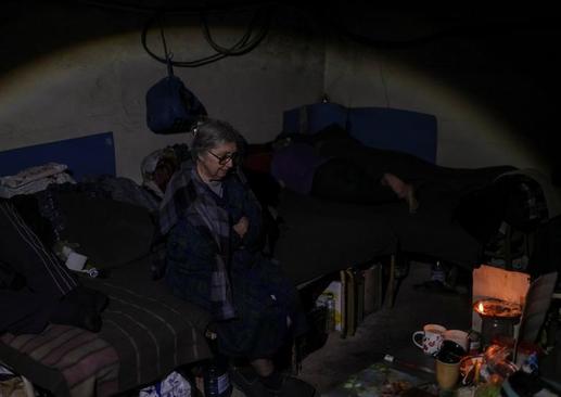 غیرنظامیان اکراینی در پناهگاه+عکس