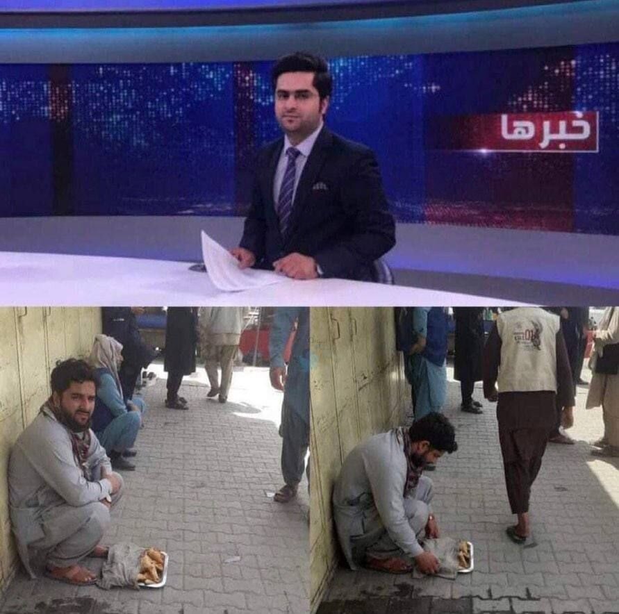 حال و روز غم‌انگیز خبرنگار افغان+عکس