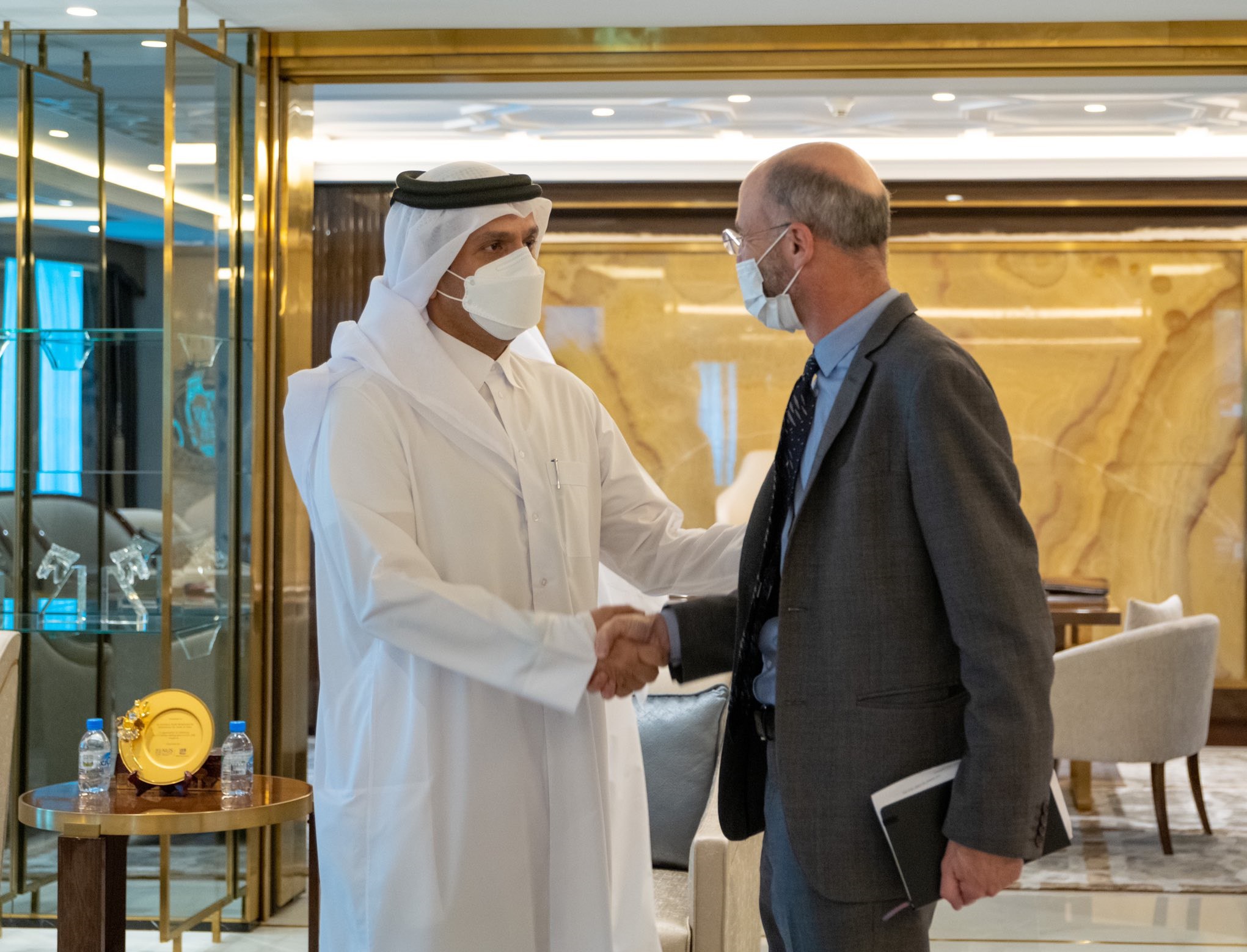 رایزنی رابرت مالی و وزیر خارجه قطر+عکس
