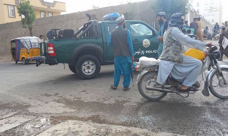 حمله به خودروهای طالبان در هرات+عکس