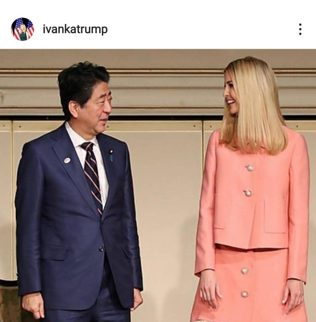 دلتنگی دختر ترامپ برای نخست وزیر سابق ژاپن+عکس