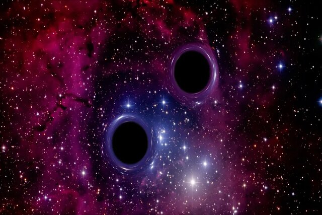 برخورد دو سیاهچاله بزرگ را زنده ببینید