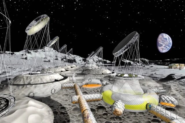 ساخت زیستگاه بادی روی ماه برای فضانوردان