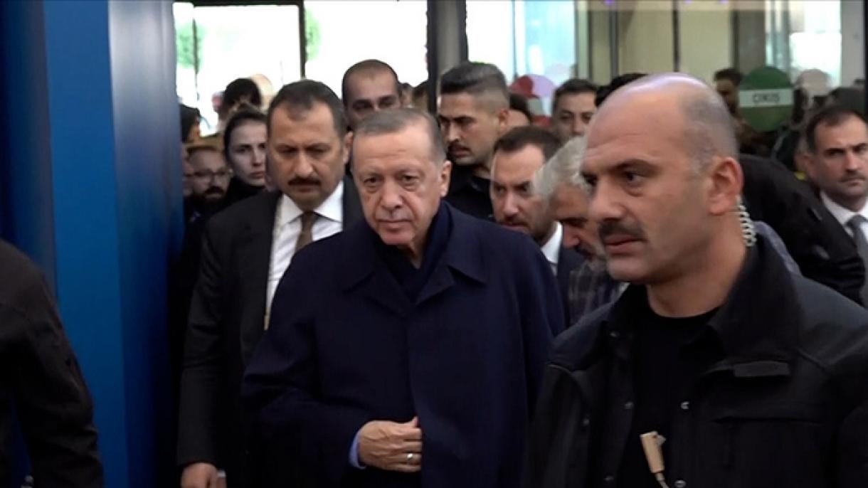 اردوغان در جمع معدنچیان مجروح+عکس