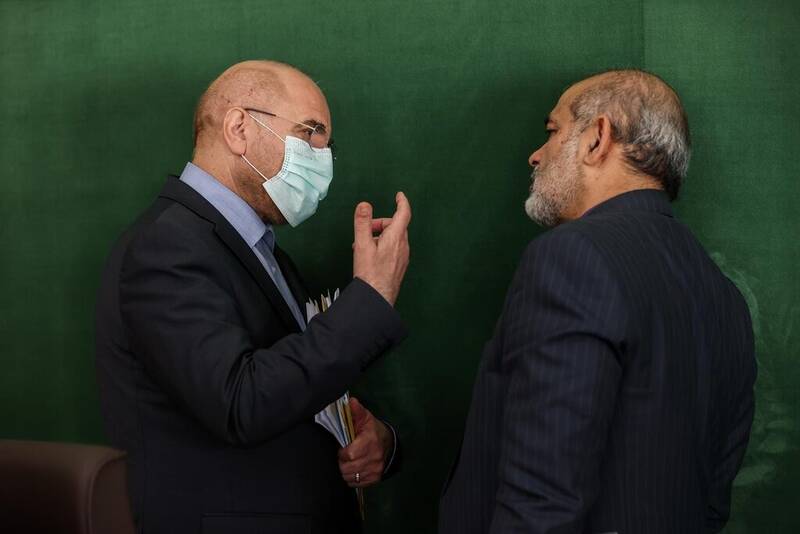 گفتگوی دو نفره قالیباف و وزیر کشور+عکس