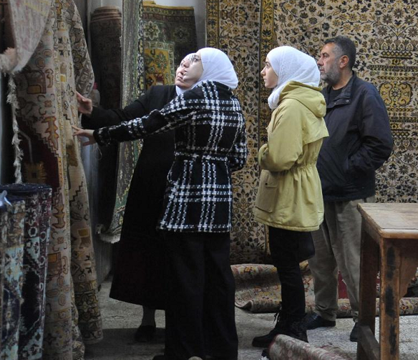 کارگاه بافت فرش در سوریه