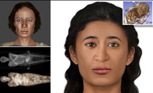 بازسازی چهره زن باردار مومیایی با جنین به شکل خیارشورش +عکس