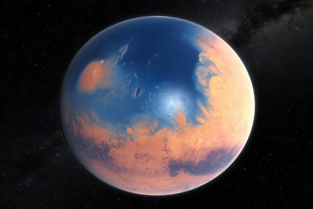 تصویر عجیب و باورنکردنی از مریخ در قدیم+عکس