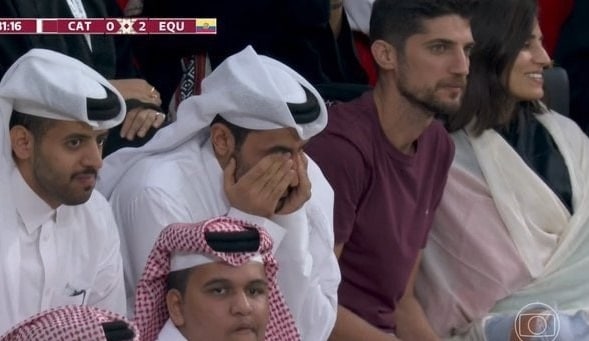 اشک قطری‌ها پس از خوردن گل دوم مقابل اکوادور+عکس