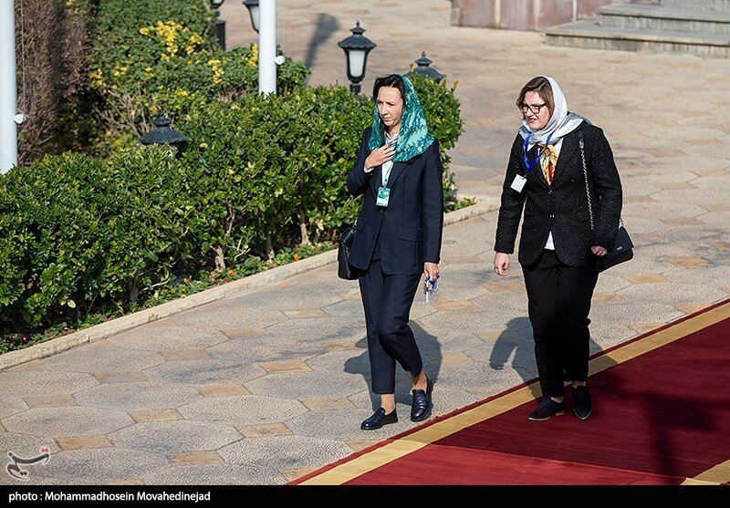 حجاب زنان همراه نخست وزیر بلاروس در تهران+عکس