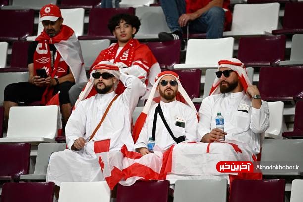 لباس عربی هواداران کانادا در ورزشگاه قطر+عکس