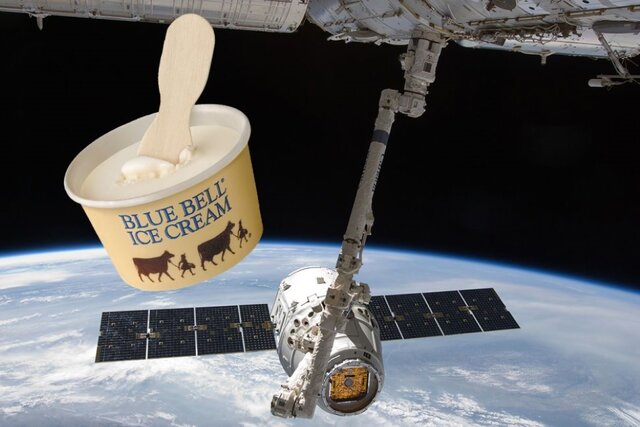 کپسول دراگون فضانوردان را به بستنی مهمان کرد