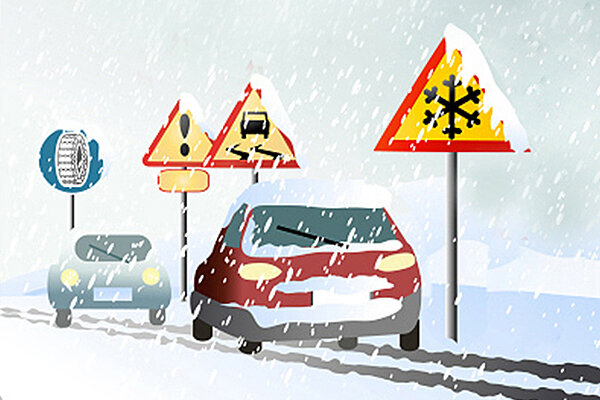 هنگام سر خوردن خودرو روی برف چه کار کنیم؟