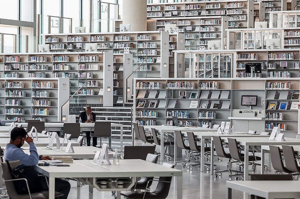 تصاویر دیدنی از کتابخانه مدرن قطر