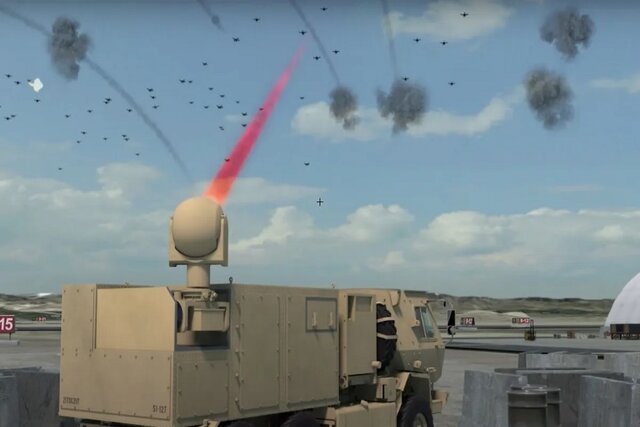 سلاح لیزری جدید آمریکا برای منهدم کردن موشک و پهپاد+عکس