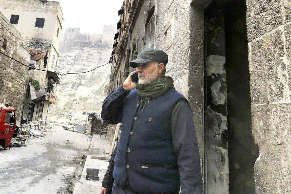 سردار شهید سلیمانی در سوریه تحت اشغال داعش