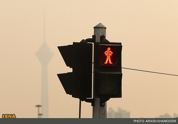 وضعیت آلودگی هوای تهران+عکس