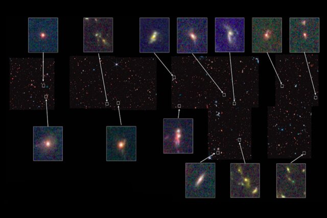 کشف حیرت‌انگیز جیمز وب درباره کهکشان‌های جهان اولیه