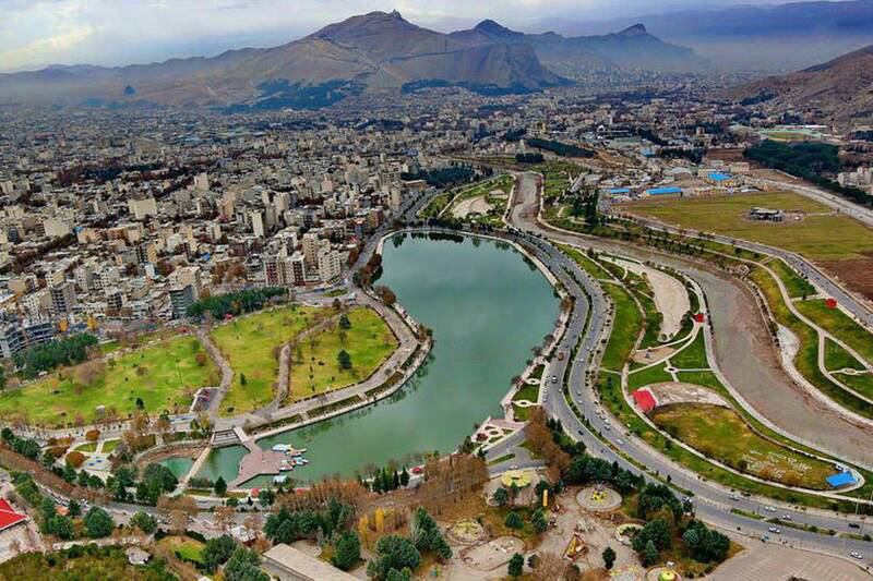 تصویر هوایی دیدنی از خرم آباد