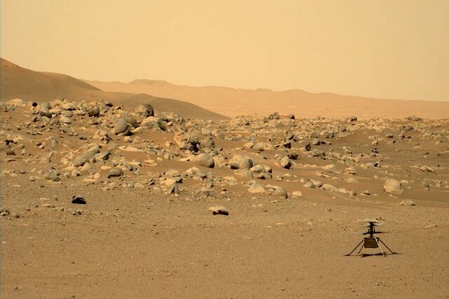 بالگرد مریخی نبوغ در سیاره سرخ گرد و خاک به پا کرد