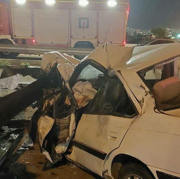 تصادف مرگبار در بزرگراه آزادگان+عکس