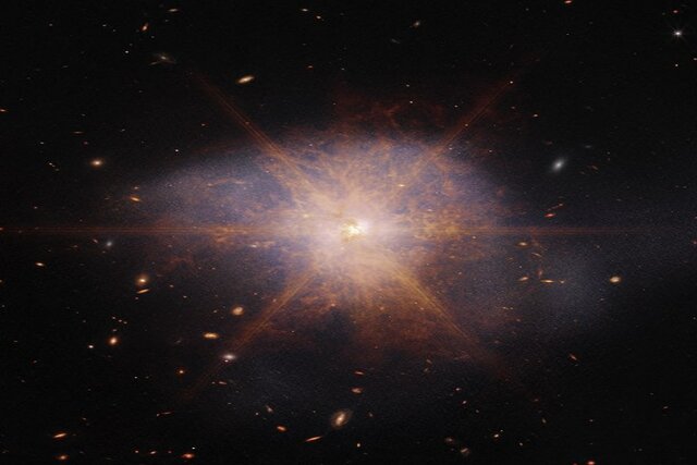 تصویر جدید ناسا از کهکشان فروسرخ درخشان+عکس