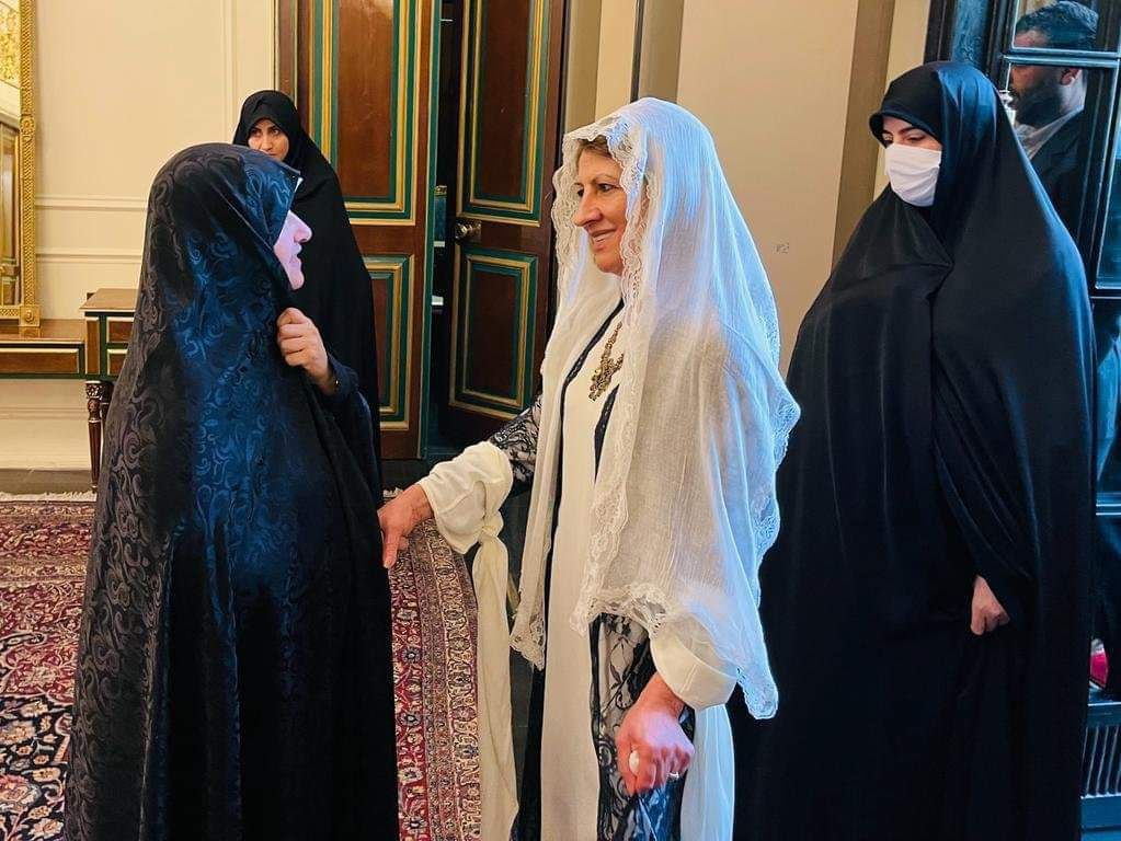  دیدار همسران رؤسای جمهور ایران و عراق در تهران+عکس