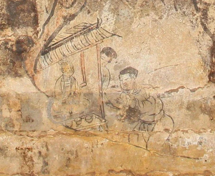  کشف نقاشی‌‌های عجیب در مقبره هزار ساله چینی+عکس