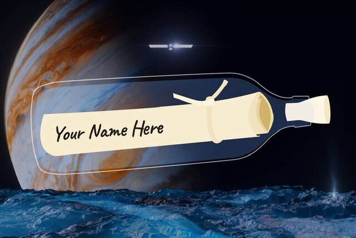 نام خود را در یک بطری به سیاره مشتی بفرستید