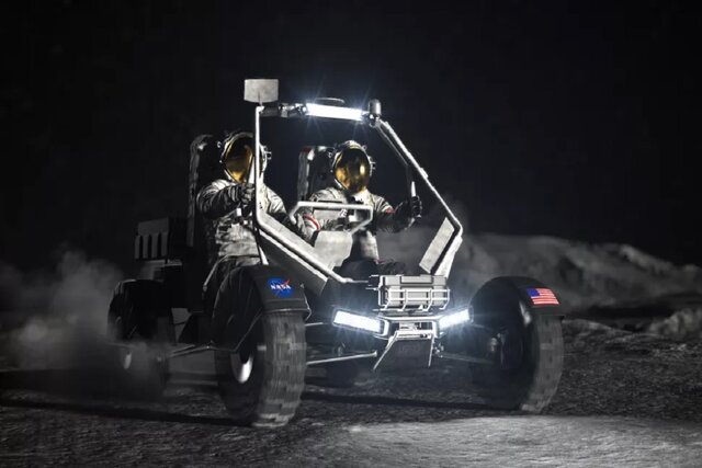 خودروی ماه نورد جدید ناسا که از ابزار گلف الهام گرفته است
