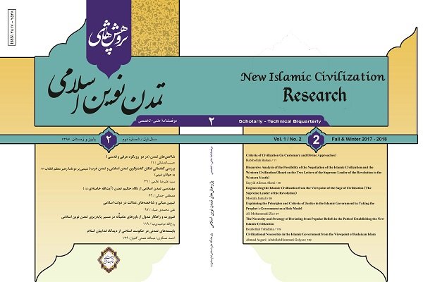 جدیدترین شماره فصلنامه پژوهش های تمدن نوین اسلامی منتشر شد