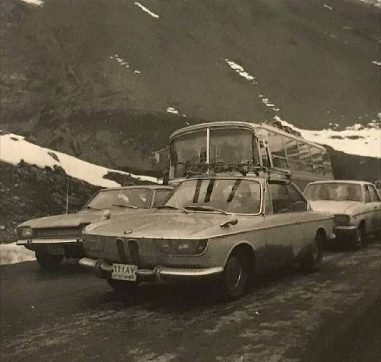 تصویر قدیمی از جاده هراز در دهه ۵۰+عکس