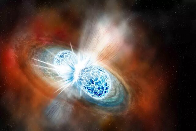 لحظه ترسناک برخورد ستاره‌های نوترونی+عکس