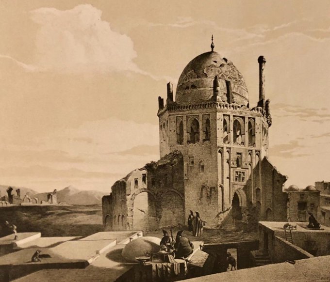 تصویر قدیمی از گنبد سلطانیه زنجان+عکس