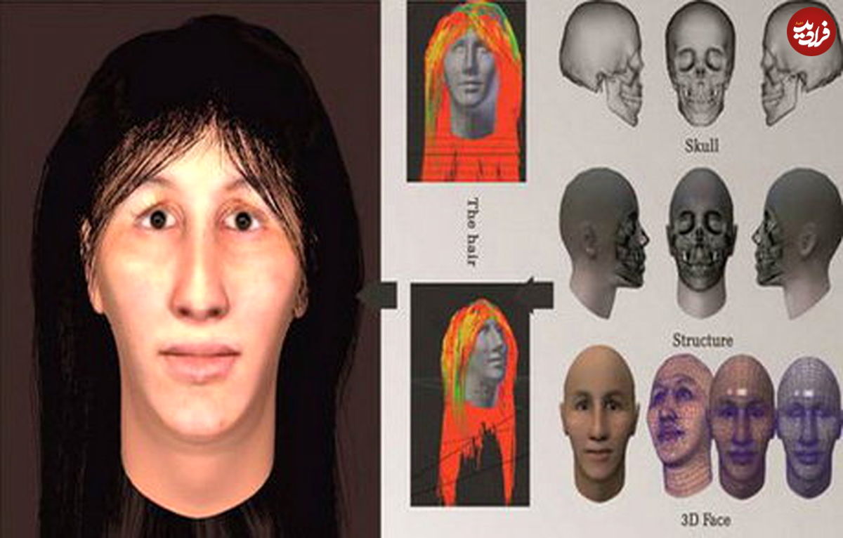 بازسازی چهره زن ۷۰۰۰ ساله تهرانی+عکس