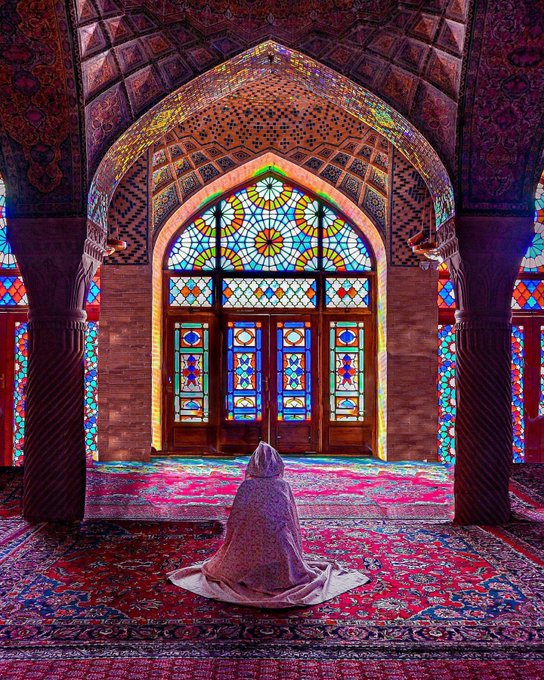 تصویر زیبا از مسجد نصیرالملک شیراز+عکس