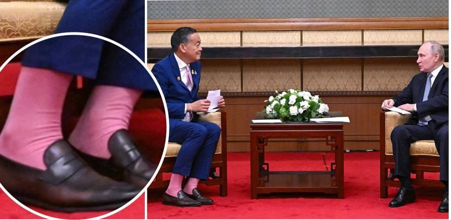 جوراب‌های صورتی آقای نخست وزیر +عکس