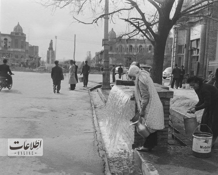 تصویر قدیمی از میدان حسن آباد در ۷۰ سال پیش+عکس