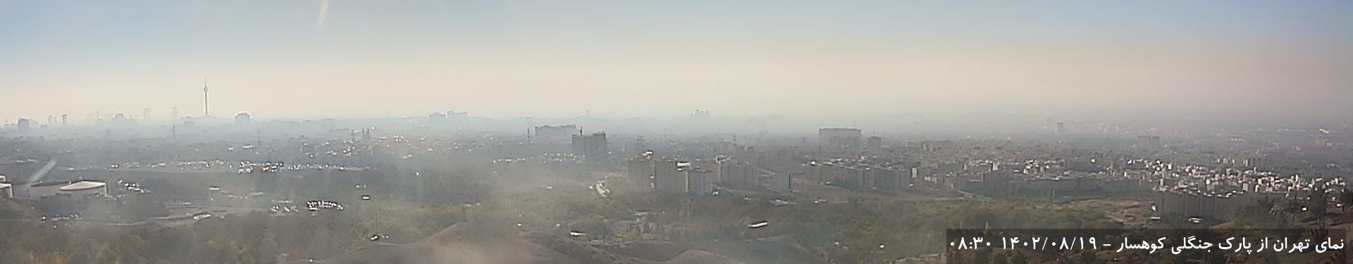 شدت آلودگی هوا در بامداد تهران+عکس