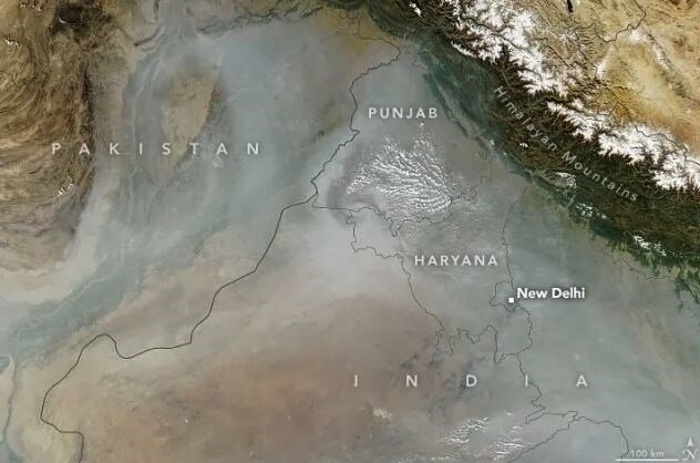 ماهواره ناسا تصویر آلودگی وحشتناک در هند را مخابره کرد+عکس