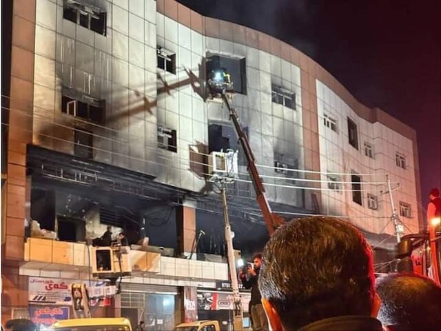 آتش‌سوزی در دانشگاه عراقی ۱۴ دانشجو را به کام مرگ کشاند
