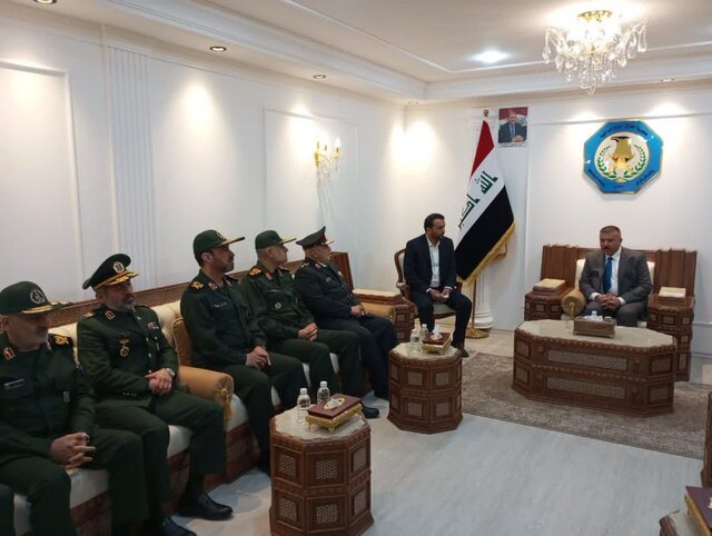 دیدار رییس دانشگاه عالی دفاع ملی با وزیر کشور عراق
