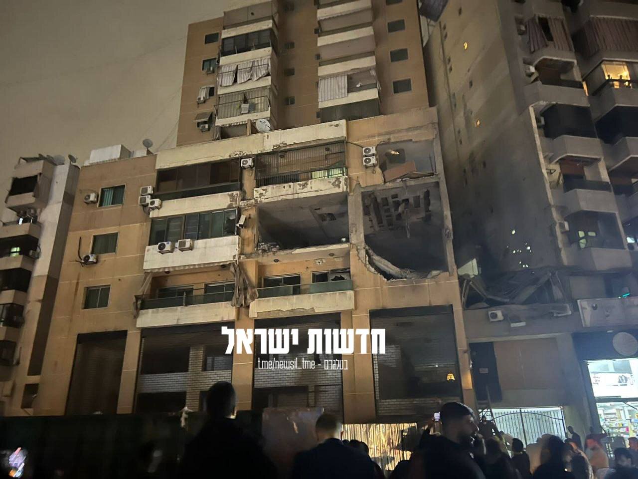 اولین تصویر از میزان تخریب ساختمان محل ترور فرمانده ارشد حماس