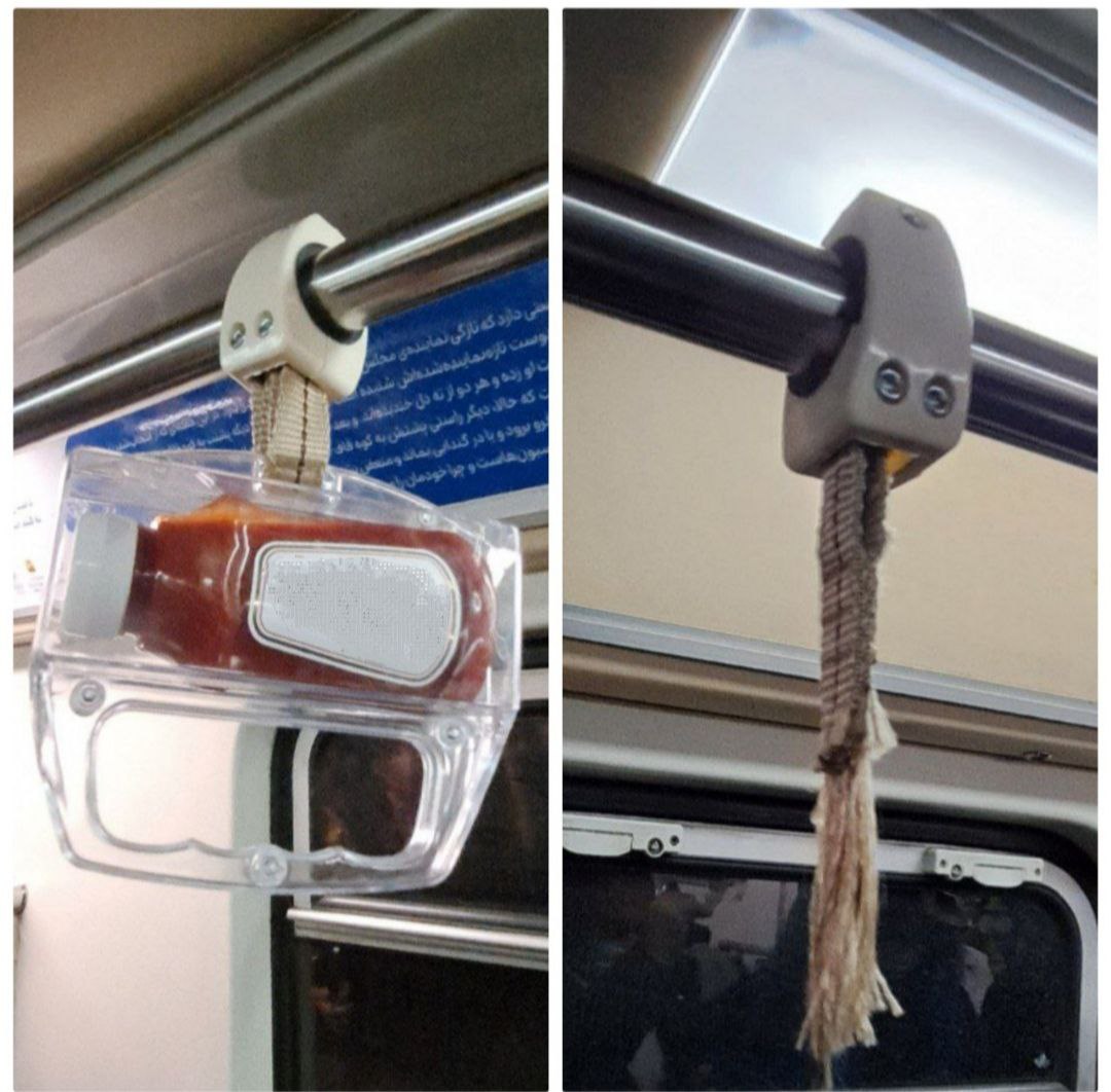 تصویری از یک سرقت عجیب در مترو+عکس