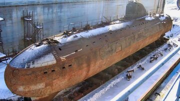زیر دریایی روسی که برای مقابله با زیردریایی آمریکا ساخته شد+عکس
