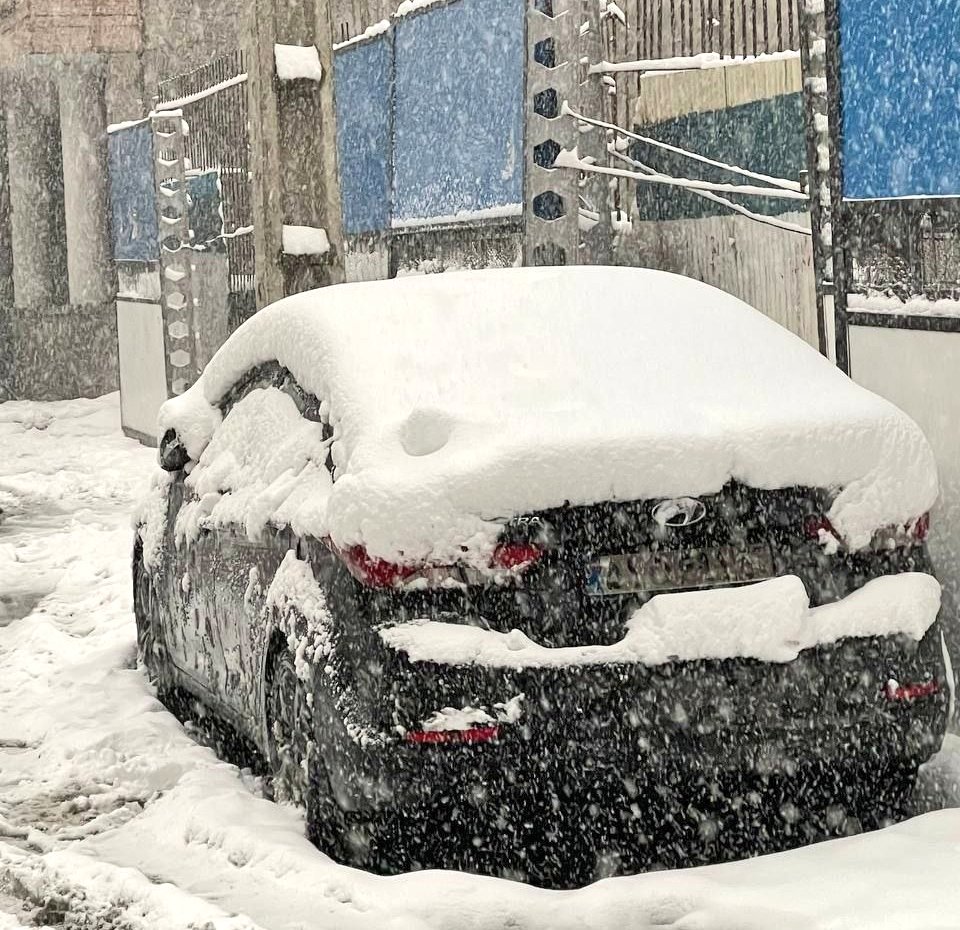 حجم بارش برف در تهران را ببینید+عکس